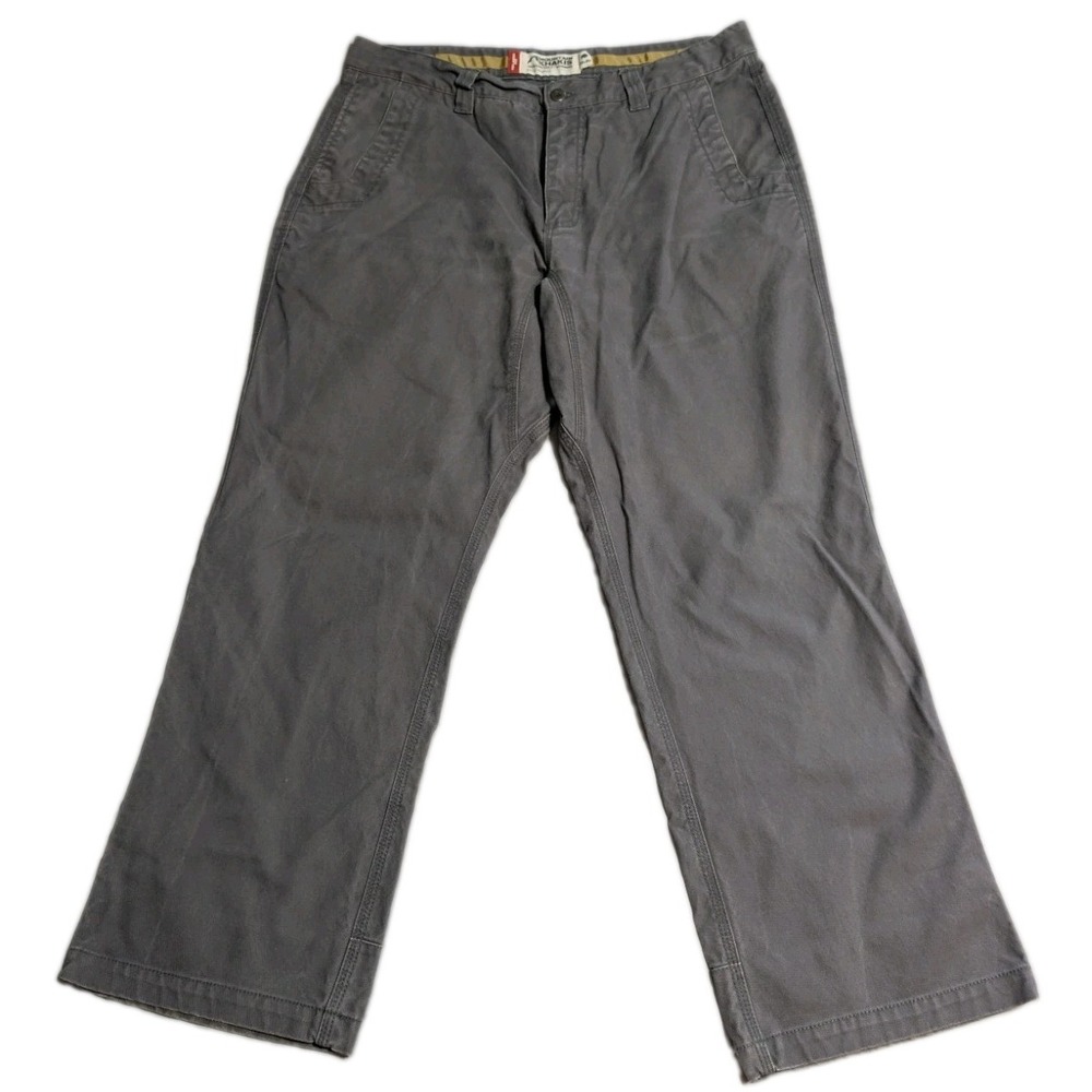 Mountain Khakis Relaxed Fit Pants Mens 36x30 Gray Canvas Outdoor Work